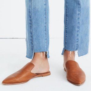 Madewell Gemma Mule Slip On Cognac Leather 9.5
